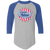 Syracuse Nationals Raglan Shirt 3/4 Sleeve NBA Basketball Team color Athletic Heather Gray/Royal Blue Syracuse Nationals Raglan Shirt 3/4 Sleeve NBA Basketball Team color Athletic Heather Gray/Royal Blue