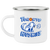 Toronto Huskies Camping Mug Enamel 12 oz. NBA Basketball Team color White Toronto Huskies Camping Mug Enamel 12 oz. NBA Basketball Team color White