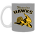 Waterloo Hawks Mug Ceramic Glossy 11 oz. NBA Basketball Team color Gray Waterloo Hawks Mug Ceramic Glossy 11 oz. NBA Basketball Team color Gray
