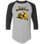 Waterloo Hawks Raglan Shirt 3/4 Sleeve NBA Basketball Team color Athletic Heather Gray/Black Waterloo Hawks Raglan Shirt 3/4 Sleeve NBA Basketball Team color Athletic Heather Gray/Black