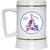 Washington Senators Beer Stein Mug Ceramic 22 oz. Capacity MLB Baseball Team color White