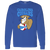 Carolina Cougars ABA Long Sleeve Shirt American Basketball Association color Royal Blue Carolina Cougars ABA Long Sleeve Shirt American Basketball Association color Royal Blue