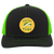 Memphis Tams ABA Trucker Snapback Cap color Black/Neon Green Memphis Tams ABA Trucker Snapback Cap color Black/Neon Green