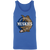 Minnesota Muskies ABA Tank Top American Basketball Association Team color Royal Blue Triblend