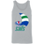 San Diego Sails ABA Tank Top American Basketball Association Team color Athletic Heather Grey San Diego Sails ABA Tank Top American Basketball Association Team color Athletic Heather Grey