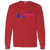 Washington Caps ABA Long Sleeve Shirt American Basketball Association color Red Washington Caps ABA Long Sleeve Shirt American Basketball Association color Red