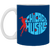 Chicago Hustle WBL Mug Ceramic 11 oz. Women's Pro Basketball League  Team color Royal Blue Chicago Hustle WBL Mug Ceramic 11 oz. Women's Pro Basketball League  Team color Royal Blue