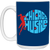 Chicago Hustle WBL Mug Ceramic 15 oz. Women's Professional Basketball League color Royal Blue Chicago Hustle WBL Mug Ceramic 15 oz. Women's Professional Basketball League color Royal Blue