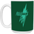 Dayton Rockettes WBL Mug Ceramic 15 oz. Women's Professional Basketball League color Forest Green Dayton Rockettes WBL Mug Ceramic 15 oz. Women's Professional Basketball League color Forest Green
