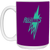 Dayton Rockettes WBL Mug Ceramic 15 oz. Women's Professional Basketball League color Purple Dayton Rockettes WBL Mug Ceramic 15 oz. Women's Professional Basketball League color Purple