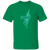 Dayton Rockettes Tee Shirt Short Sleeve Cotton Womens Pro Basketball League Team color Turf Green Dayton Rockettes Tee Shirt Short Sleeve Cotton Womens Pro Basketball League Team color Turf Green