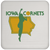 Iowa Cornets WBL Drink Coaster Table Pad Women's Pro Basketball League Team color White Iowa Cornets WBL Drink Coaster Table Pad Women's Pro Basketball League Team color White