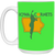 Iowa Cornets WBL Mug Ceramic 15 oz. Women's Professional Basketball League color Kelly Green Iowa Cornets WBL Mug Ceramic 15 oz. Women's Professional Basketball League color Kelly Green