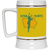 Iowa Cornets WBL Beer Stein 22 oz. Ceramic | Women's Professional Basketball League Team color Old Gold Iowa Cornets WBL Beer Stein 22 oz. Ceramic | Women's Professional Basketball League Team color Old Gold
