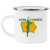 Iowa Cornets Camping Mug 12 oz. Enamel Women's Pro Basketball League Team color White Iowa Cornets Camping Mug 12 oz. Enamel Women's Pro Basketball League Team color White