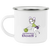 Milwaukee Does Camping Mug 12 oz. Enamel Women's Pro Basketball League Team color White Milwaukee Does Camping Mug 12 oz. Enamel Women's Pro Basketball League Team color White