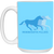 Minnesota Fillies WBL Mug Ceramic 15 oz. Women's Professional Basketball League color Columbia Blue Minnesota Fillies WBL Mug Ceramic 15 oz. Women's Professional Basketball League color Columbia Blue