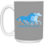 Minnesota Fillies WBL Mug Ceramic 15 oz. Women's Professional Basketball League color Gray Minnesota Fillies WBL Mug Ceramic 15 oz. Women's Professional Basketball League color Gray