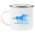Minnesota Fillies Camping Mug 12 oz. Enamel Women's Pro Basketball League Team color White Minnesota Fillies Camping Mug 12 oz. Enamel Women's Pro Basketball League Team color White