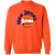 New Jersey Gems WBL Sweatshirt Crewneck Pullover Womens Professional Basketball Team color Orange New Jersey Gems WBL Sweatshirt Crewneck Pullover Womens Professional Basketball Team color Orange