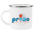 New Orleans Pride Camping Mug 12 oz. Enamel Women's Pro Basketball League Team color White New Orleans Pride Camping Mug 12 oz. Enamel Women's Pro Basketball League Team color White