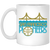 San Francisco Pioneers Drink Mug Ceramic 11 oz. Women's Pro Basketball League Team color White San Francisco Pioneers Drink Mug Ceramic 11 oz. Women's Pro Basketball League Team color White