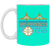 San Francisco Pioneers Drink Mug Ceramic 11 oz. Women's Pro Basketball League Team color Teal San Francisco Pioneers Drink Mug Ceramic 11 oz. Women's Pro Basketball League Team color Teal
