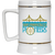 San Francisco Pioneers WBL Beer Stein Mug Ceramic 22 Oz. Women's Professional Basketball League Team color White San Francisco Pioneers WBL Beer Stein Mug Ceramic 22 Oz. Women's Professional Basketball League Team color White