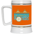 San Francisco Pioneers WBL Beer Stein Mug Ceramic 22 Oz. Women's Professional Basketball League Team color Orange San Francisco Pioneers WBL Beer Stein Mug Ceramic 22 Oz. Women's Professional Basketball League Team color Orange