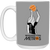 Washington Metros WBL Mug Ceramic 15 oz. Women's Professional Basketball League color Gray Washington Metros WBL Mug Ceramic 15 oz. Women's Professional Basketball League color Gray