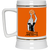 Washington Metros WBL Beer Stein Mug Ceramic 22 Oz. Women's Professional Basketball League Team color Orange Washington Metros WBL Beer Stein Mug Ceramic 22 Oz. Women's Professional Basketball League Team color Orange