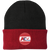 Kansas City Spurs NASL Beanie Cap Knit North American Soccer League Team color Black/Red Kansas City Spurs NASL Beanie Cap Knit North American Soccer League Team color Black/Red