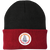 New England Tea Men NASL Beanie Cap Knit North American Soccer League Team color Black/Red New England Tea Men NASL Beanie Cap Knit North American Soccer League Team color Black/Red