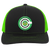 San Francisco Gales Trucker Snapback Cap NASL Soccer Team color Black/Neon Green