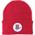 Washington Whips NASL Beanie Cap Knit North American Soccer League Team color Red