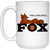 Philadelphia Fox WBL Mug Ceramic 15 oz. Women's Professional Basketball League color White Philadelphia Fox WBL Mug Ceramic 15 oz. Women's Professional Basketball League color White