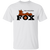 Philadelphia Fox T-shirt Cotton WBL Womens Pro Basketball Team Tee color White Philadelphia Fox T-shirt Cotton WBL Womens Pro Basketball Team Tee color White