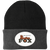 Philadelphia Fox WBL Knit Beanie Cap Women's Professional Basketball League Team color Black/Gray Philadelphia Fox WBL Knit Beanie Cap Women's Professional Basketball League Team color Black/Gray