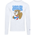 Carolina Cougars NBA Basketball Long Sleeve Shirt Top 100% Cotton Crewneck Team Logo color White