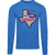 Dallas Chaparrals NBA Basketball Long Sleeve Shirt Top 100% Cotton Crewneck Team Logo color Royal Blue Dallas Chaparrals NBA Basketball Long Sleeve Shirt Top 100% Cotton Crewneck Team Logo color Royal Blue