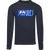 Virginia Squires ABA Basketball Team Long Sleeve Shirt Crewneck 100% Cotton Fabric color Navy