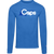 Washington Caps ABA Basketball Team Long Sleeve Shirt Crewneck 100% Cotton Fabric color Royal Blue Washington Caps ABA Basketball Team Long Sleeve Shirt Crewneck 100% Cotton Fabric color Royal Blue