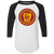 Columbus Panhandles Raglan Shirt Colorblock NFL Football Team color White/Black Columbus Panhandles Raglan Shirt Colorblock NFL Football Team color White/Black