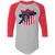 St. Louis Gunners Raglan Shirt Colorblock NFL Football Team Fan Apparel color Athletic Heather Grey/Red St. Louis Gunners Raglan Shirt Colorblock NFL Football Team Fan Apparel color Athletic Heather Grey/Red