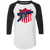 St. Louis Gunners Raglan Shirt Colorblock NFL Football Team Fan Apparel color White/Black St. Louis Gunners Raglan Shirt Colorblock NFL Football Team Fan Apparel color White/Black