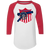 St. Louis Gunners Raglan Shirt Colorblock NFL Football Team Fan Apparel color White/Red St. Louis Gunners Raglan Shirt Colorblock NFL Football Team Fan Apparel color White/Red
