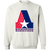 Birmingham Americans Sweatshirt Crewneck Pullover Apparel WFL Football Team color White Birmingham Americans Sweatshirt Crewneck Pullover Apparel WFL Football Team color White
