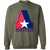 Birmingham Americans Sweatshirt Crewneck Pullover Apparel WFL Football Team color Military Green Birmingham Americans Sweatshirt Crewneck Pullover Apparel WFL Football Team color Military Green