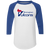 Birmingham Vulcans Raglan Shirt Colorblock WFL Football Team color White/Royal Blue Birmingham Vulcans Raglan Shirt Colorblock WFL Football Team color White/Royal Blue