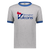 Birmingham Vulcans Ringer T-shirt WFL Football Team color Athletic Heather Grey/Royal Blue Birmingham Vulcans Ringer T-shirt WFL Football Team color Athletic Heather Grey/Royal Blue